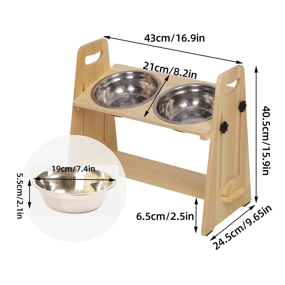 Adjustable Food Feeder Station - Pawthrive