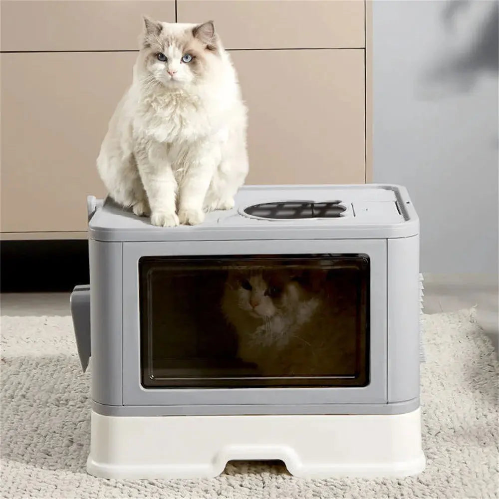 Anti-Splashing Cat Litter Box - Pawthrive