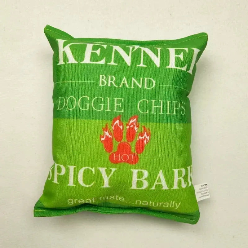 Potato Chip Dog Squeaker Food Toy - Pawthrive