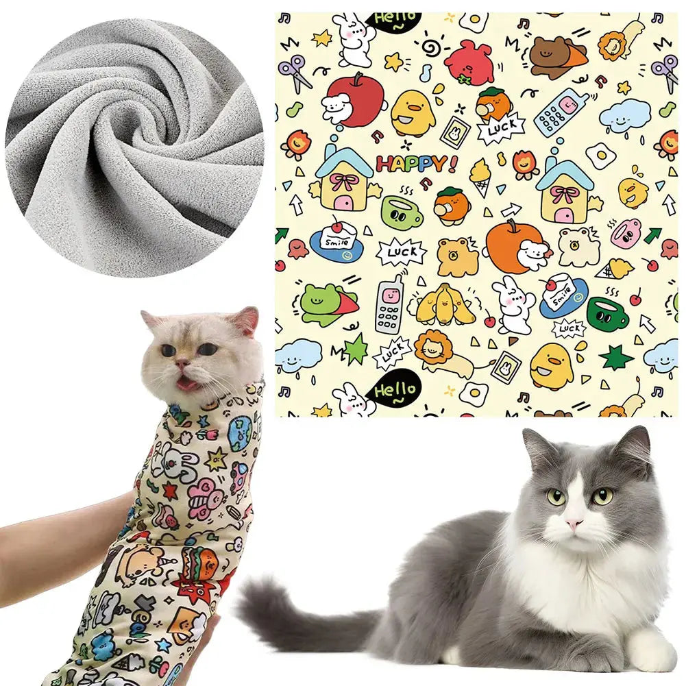 Self-Adherent Cat Grooming Wrap - Pawthrive