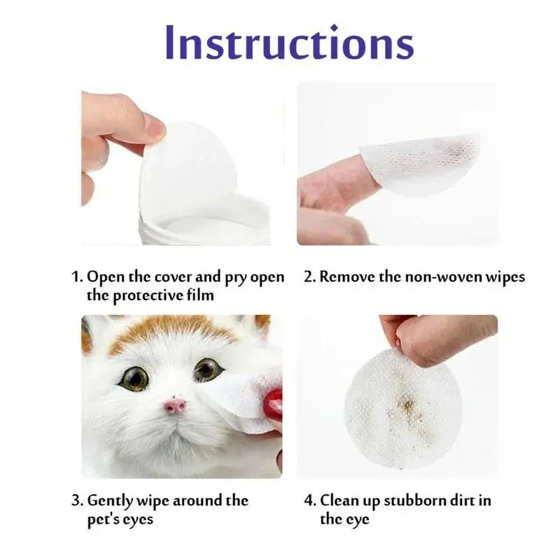 Pet Tear Stain Remover Towels - Pawthrive