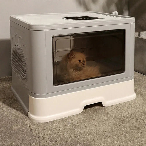Anti-Splashing Cat Litter Box - Pawthrive