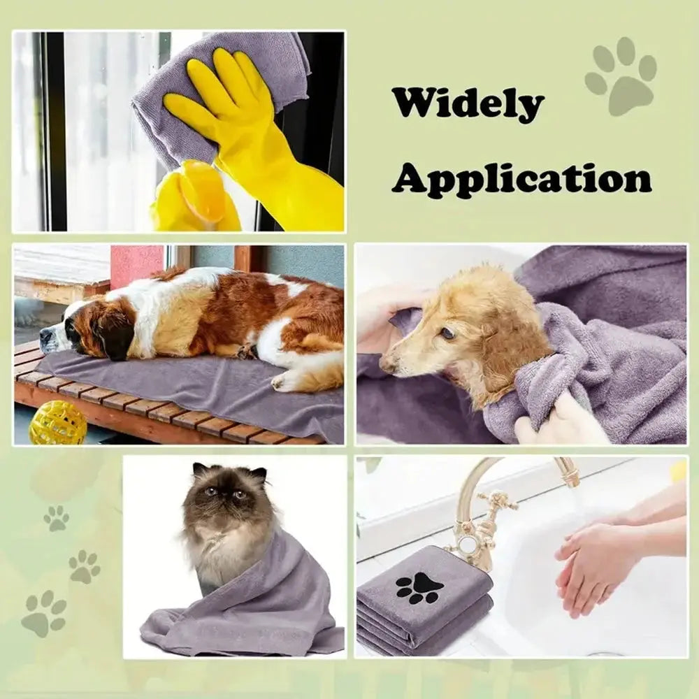 Quick Dry Bath & Grooming Pet Towels - Pawthrive