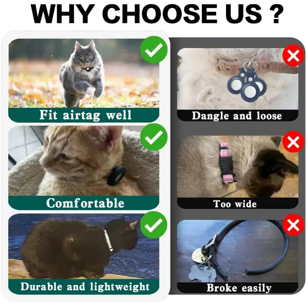 Reflective Airtag Kitten Collar - Pawthrive