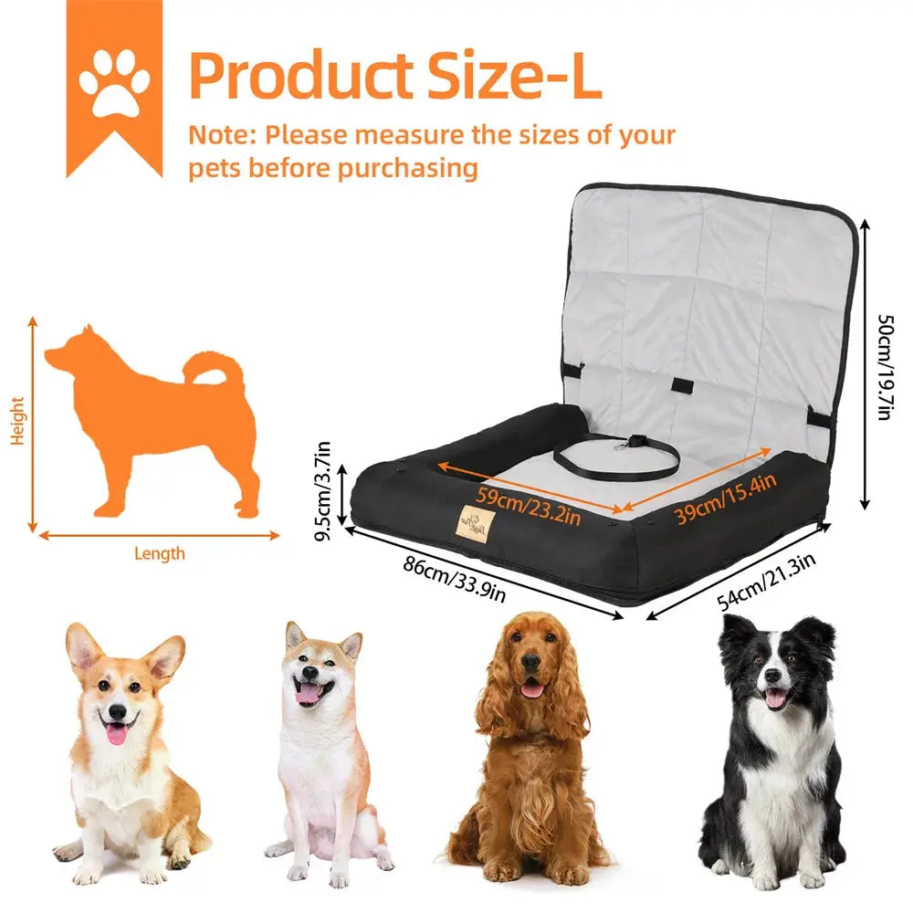 Waterproof Dog Travel Seat - Pawthrive