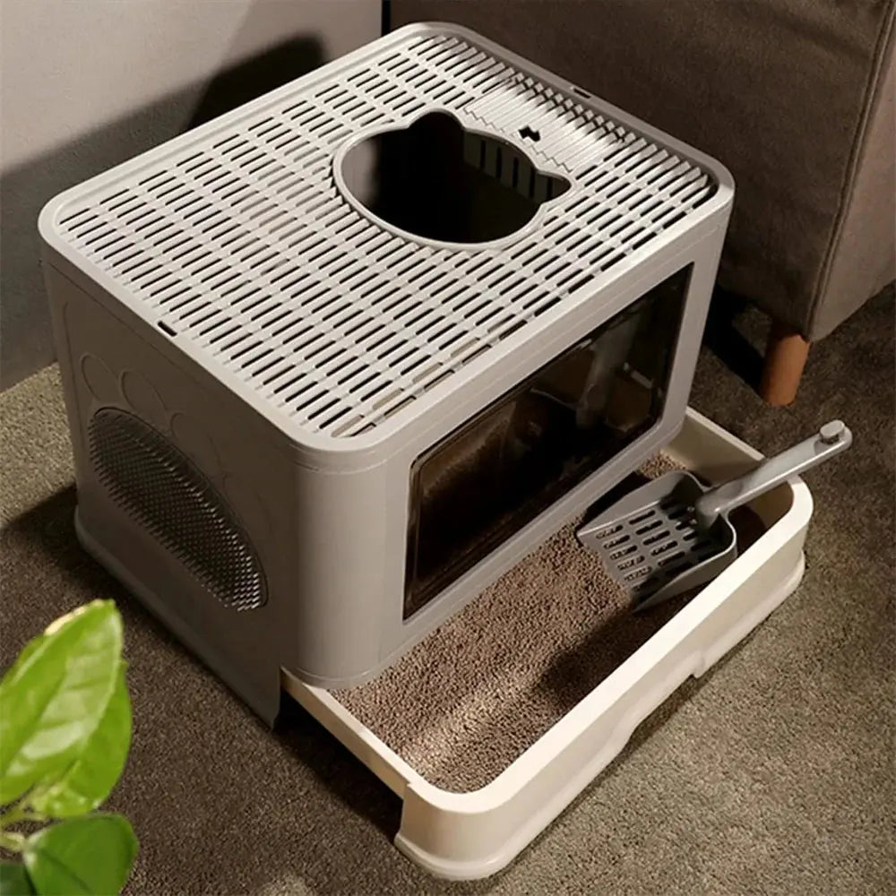 Anti-Splashing Cat Litter Box - Pawthrive