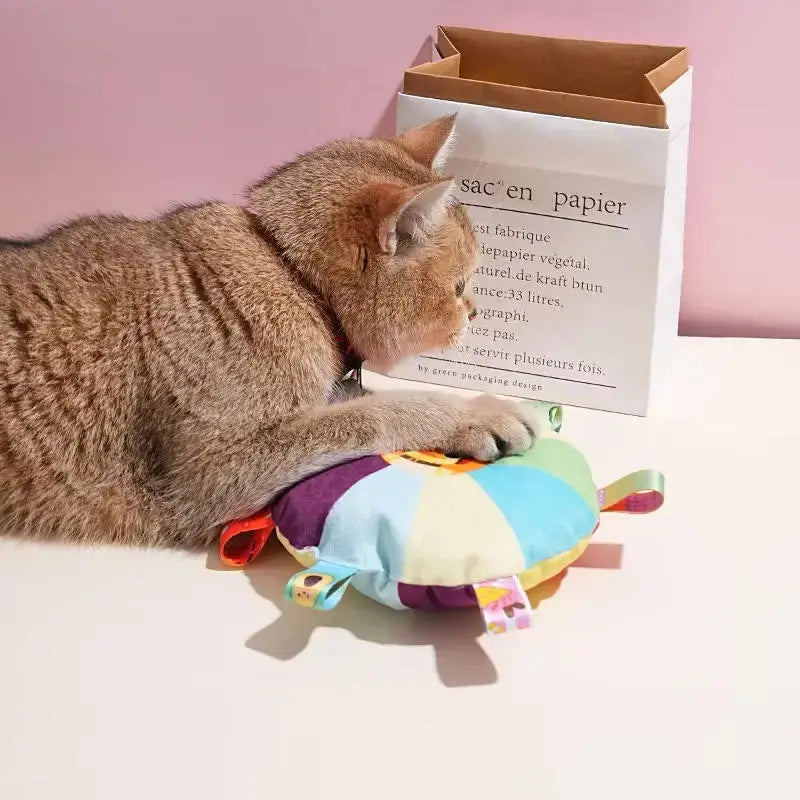 Rainbow Plush Flying Dog Chew Toy - Pawthrive