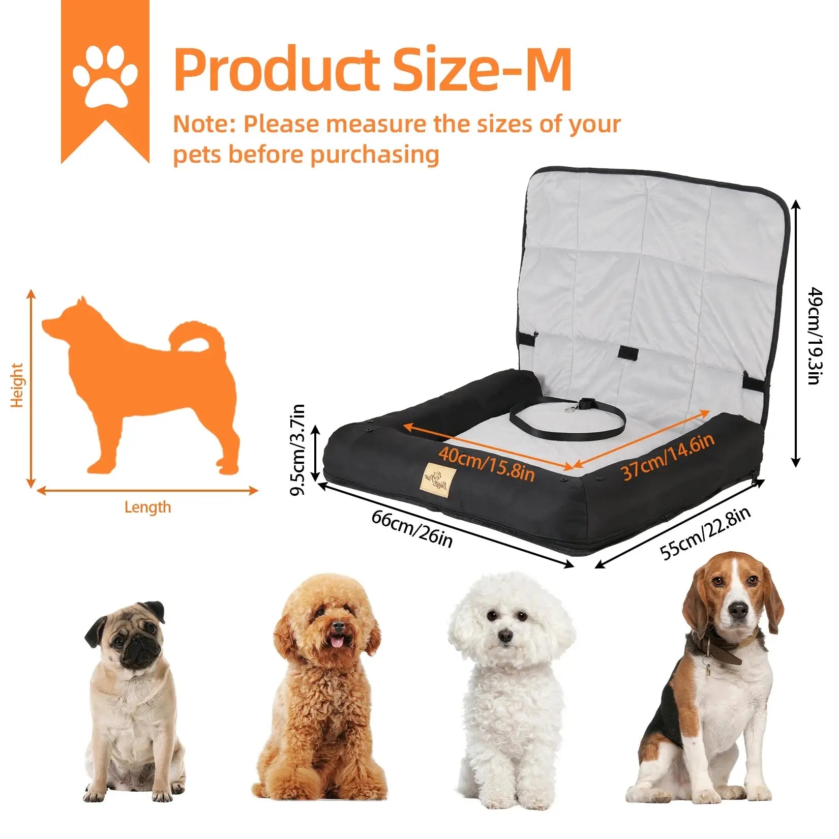 Waterproof Dog Travel Seat - Pawthrive
