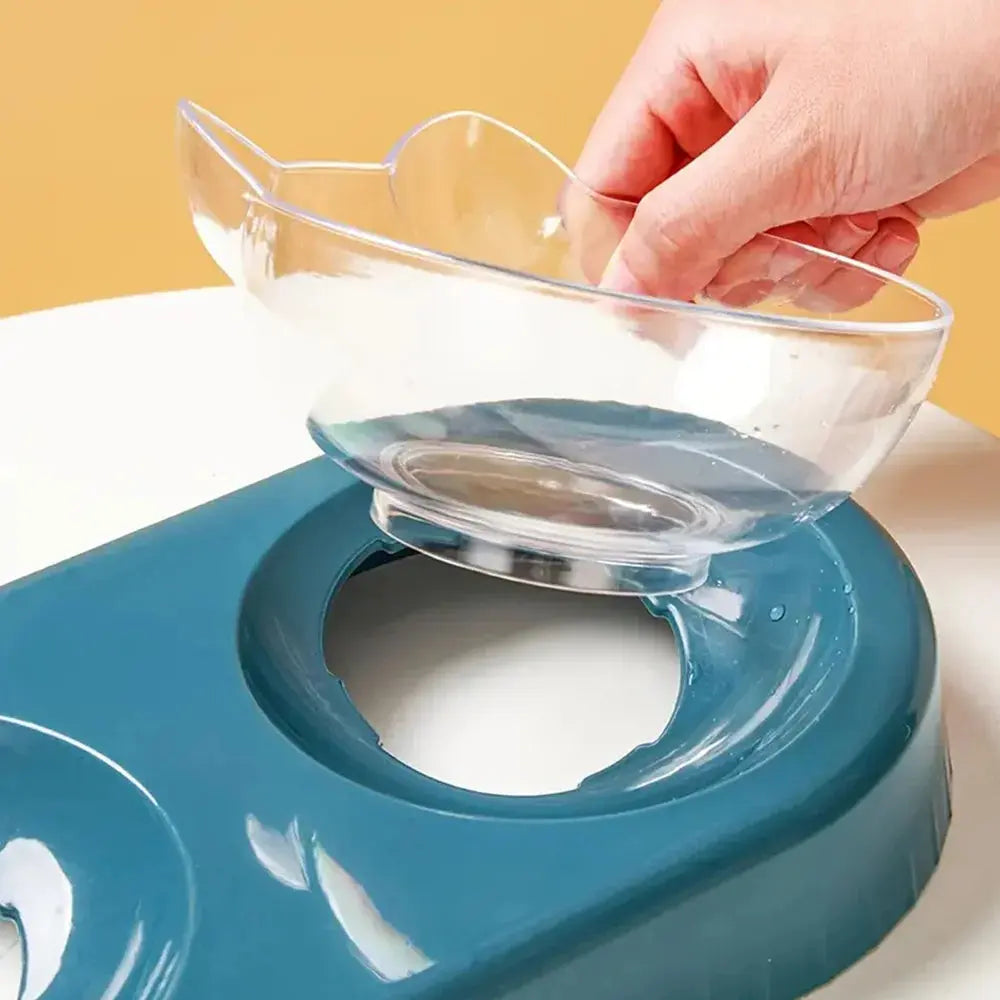 Anti Slip Double Feeding Pet Food Container - Pawthrive