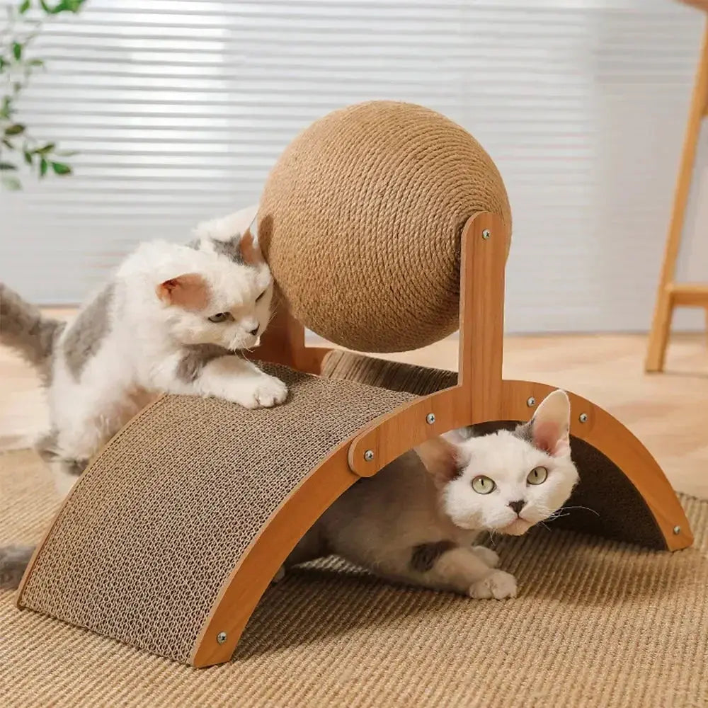 2 In1 Cat Grinding Paw Toy - Pawthrive