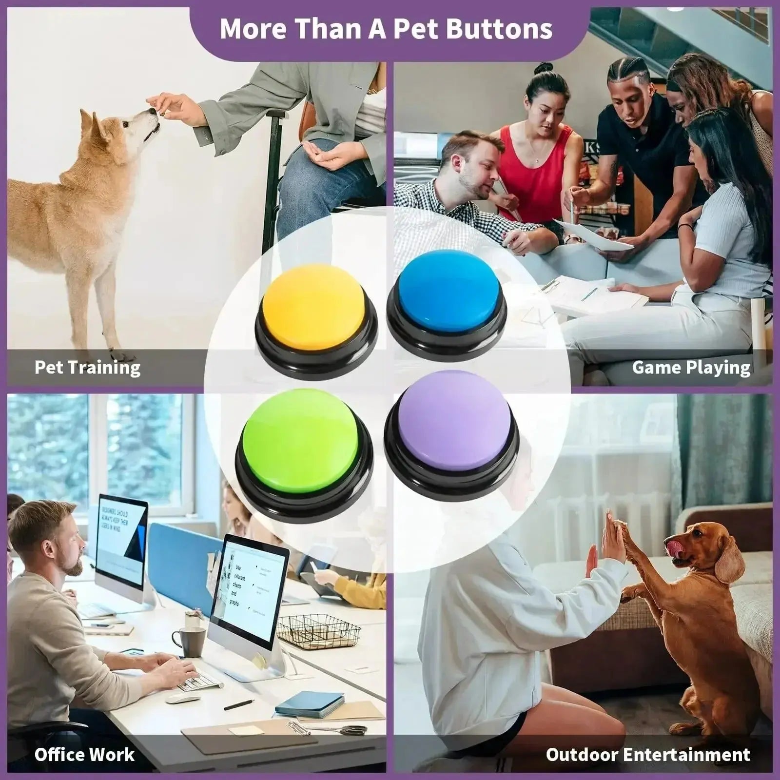 Dog Voice Recording Training Buttons - Pawthrive