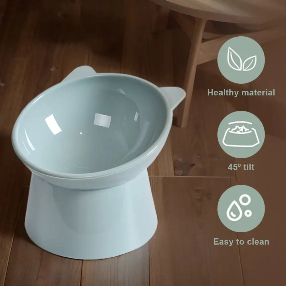 Anti-Vomiting Ergonomic Raised Cat Bowl - Pawthrive