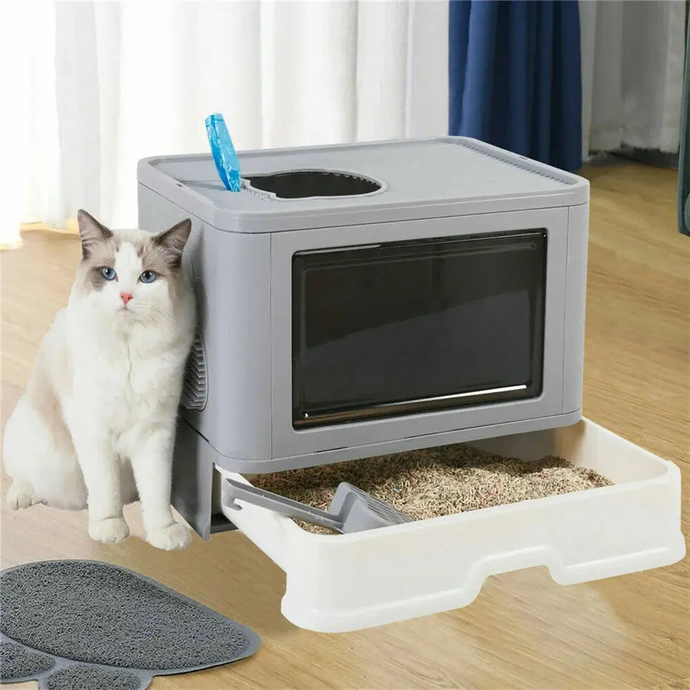 Anti-Splashing Cat Litter Box - Pawthrive