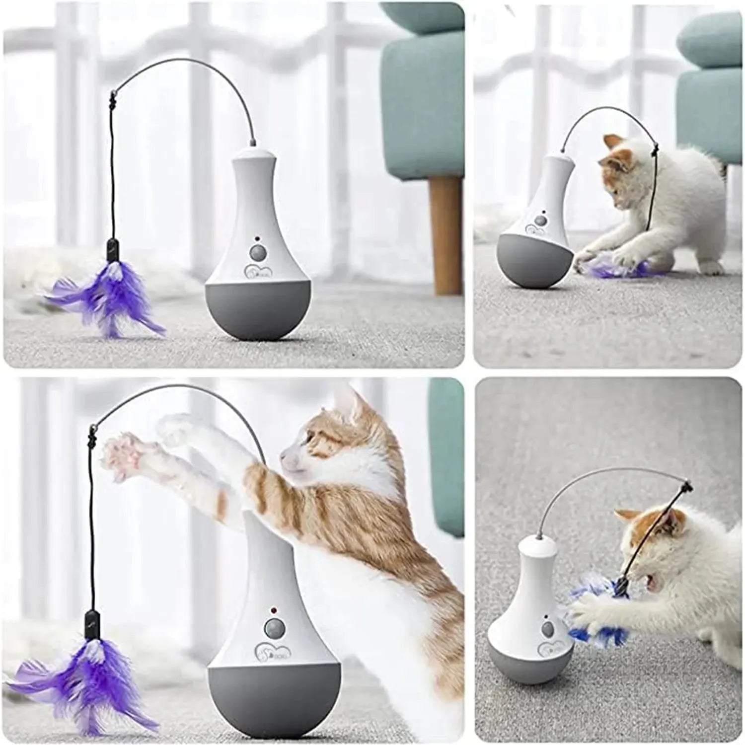 Indoor Play Cat Feather Toy - Pawthrive
