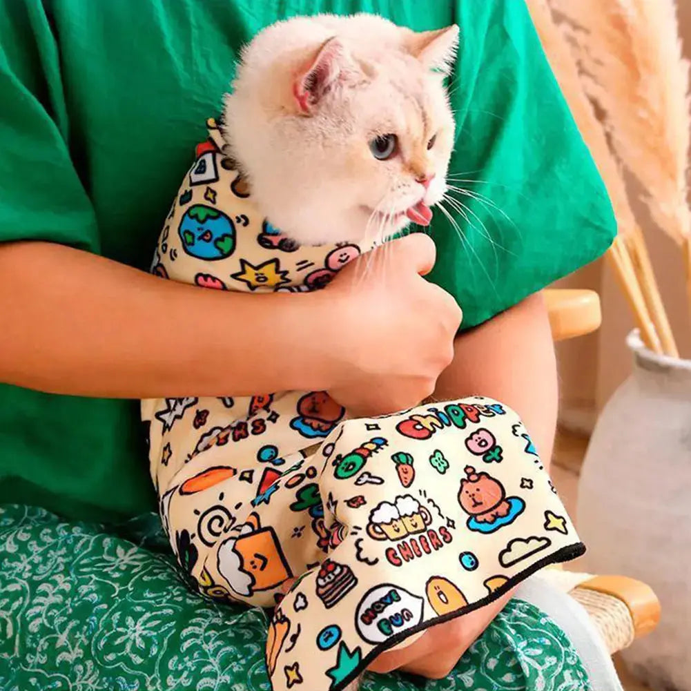 Self-Adherent Cat Grooming Wrap - Pawthrive