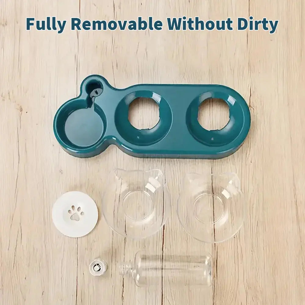Anti Slip Double Feeding Pet Food Container - Pawthrive
