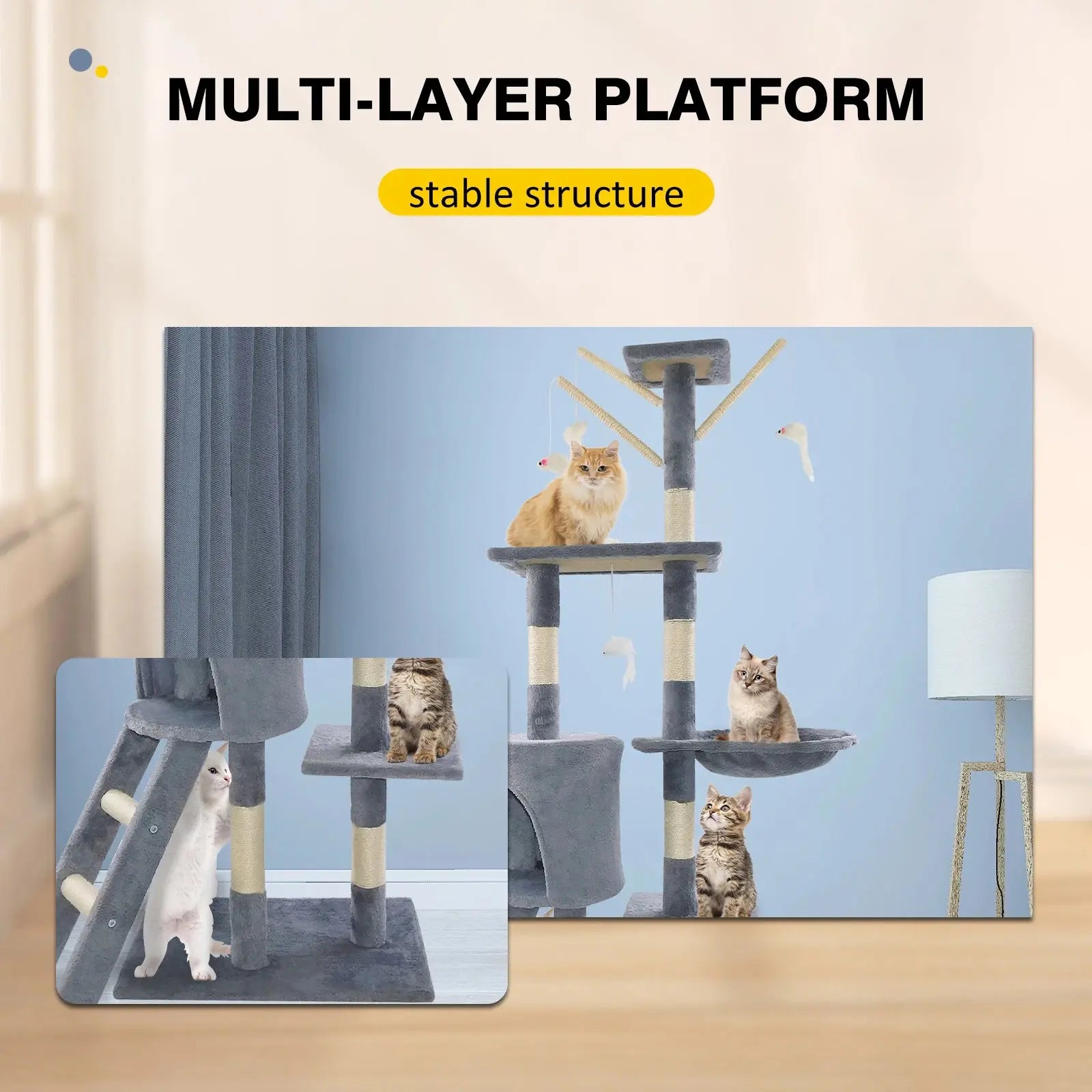 Multi-Level Cat Climbing Trees - Pawthrive