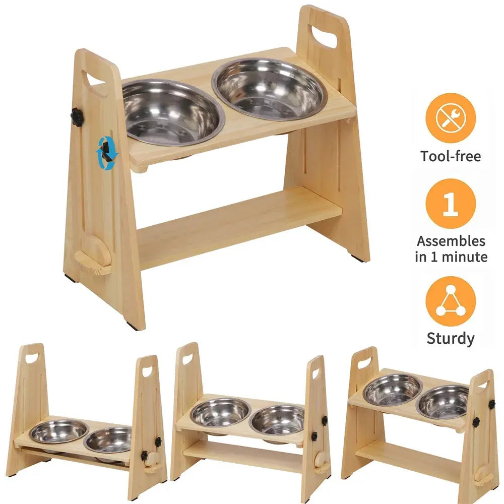 Adjustable Food Feeder Station - Pawthrive