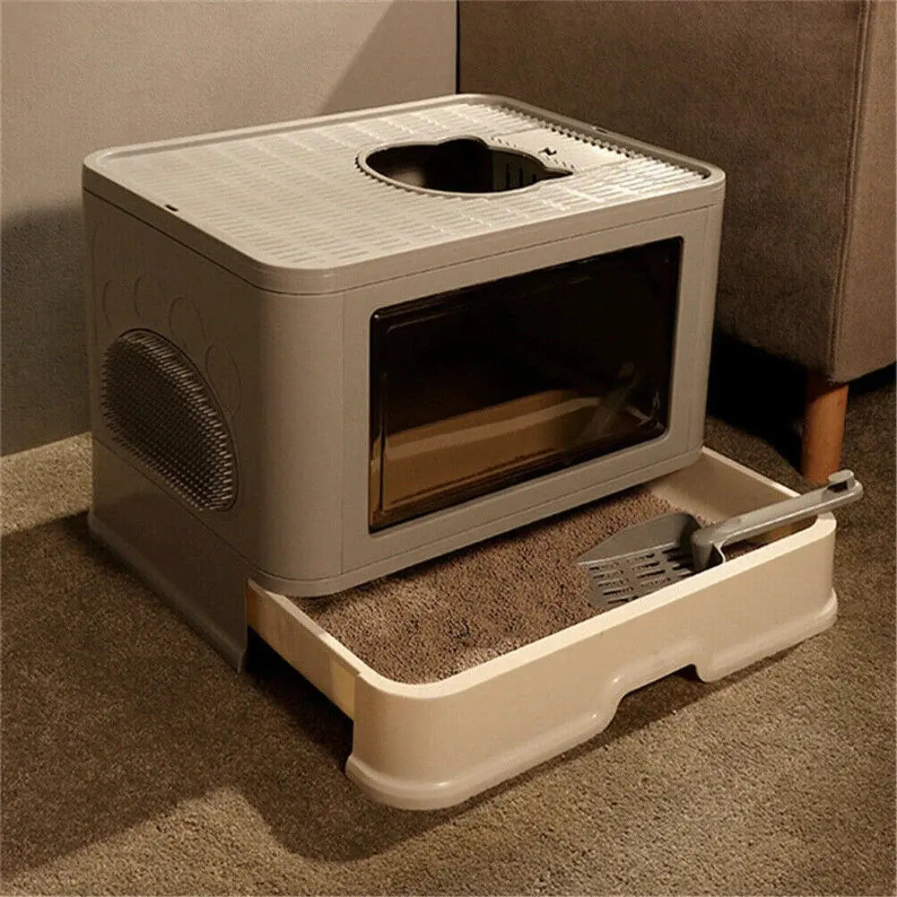 Anti-Splashing Cat Litter Box - Pawthrive