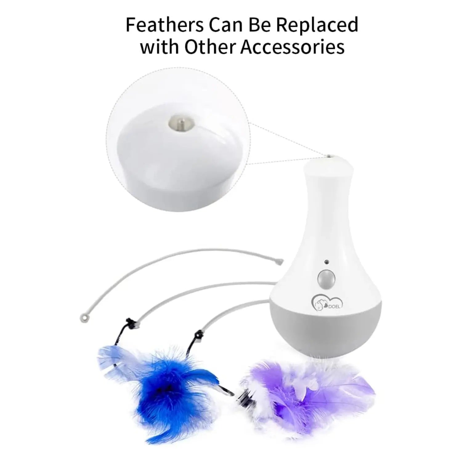 Indoor Play Cat Feather Toy - Pawthrive